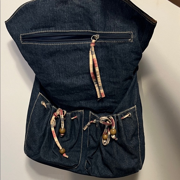 Stylish Denim Shoulder Bag - Picture 2 of 9